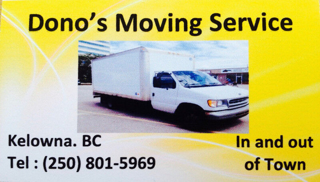 Dono's Moving Service in Moving & Storage in Kelowna