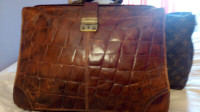 Woman's Briefcase, Faux ALLIGATOR SKIN, Laptop bag