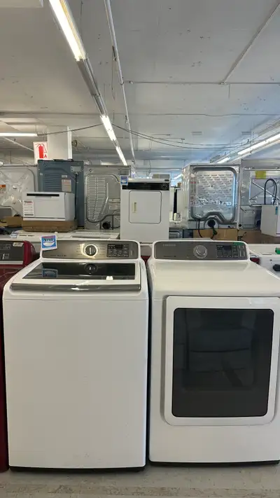 3141-Laveuse Sécheuse Samsung blanche frontale washer dryer, View more