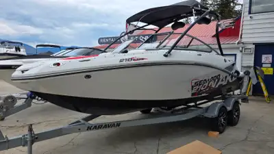 This is a really cool sport boat! The Seadoo Wake 210 is a 21’ bowrider with many cool features and...