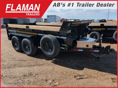 2026 SOUTHLAND SL612-14K DUMP TRAILER - 12' Color: Black Box Size: 12ft(L) x 74in.(W) x 26in.(H) 8in...