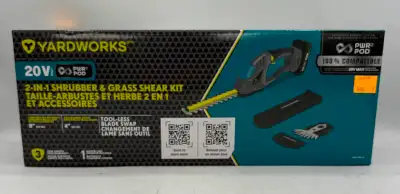 *NEW* Yardworks 8" Cordless Hedge Trimmer Model: 060-1941-0 $ 60+tax Item #66527 ***ALL ITEMS SOLD H...