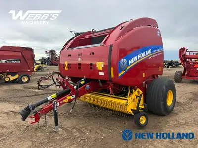 2021 NEW HOLLAND ROLL-BELT 560 ROUND BALER 10,068 Bales, Specialty Crop Plus, Net & Twine, Endless B...