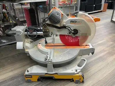RIDGID 15 Amp Corded 12'' Dual Bevel Sliding Miter Saw, View more
