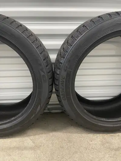 Pair2: 225/45R17 91T Toyo Observe G3-Ice. FIRM $200: Two Used Winter Tires. FIRM Tires Tread Depth:...