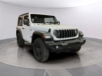 The 2026 Jeep Wrangler Sport 2 Door 4x4, presented in a striking white color, is equipped with a res... (image 6)