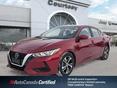 Recognized as an IIHS Top Safety Pick, this stunning red 2021 Nissan Sentra SV delivers safety and s...