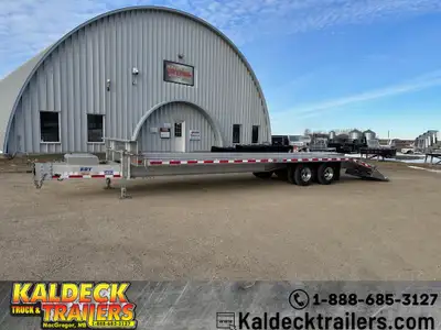 2022 EBY 102in. x 30in. 25K ALUMINUM DECKOVER TRAILER - (2) 12K Drop-Leg Jacks - (2) 10,000# Tandem...