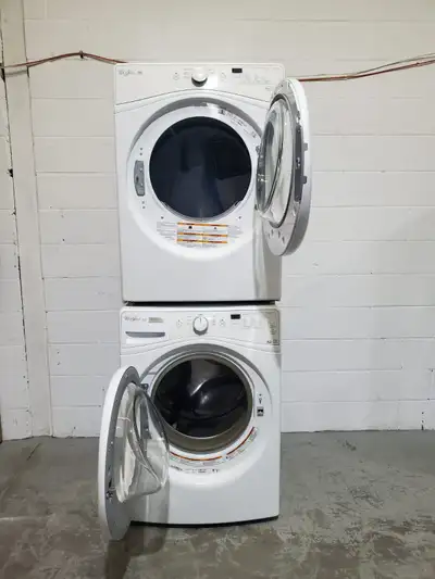 Used Whirlpool Washer Dryer WFW72HEDW & YWED72HEDW set 27″ Refurbished HOME APPLIANCE STORE 416 450...