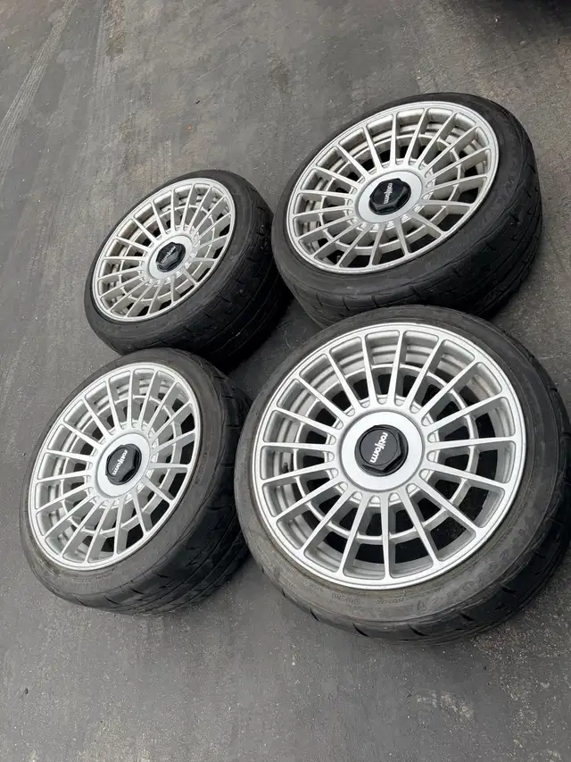 255/35/18 rotiform LASR 5x114.3 5x100 subaru wrx sti honda civic in Tires & Rims in Mississauga / Peel Region - Image 2