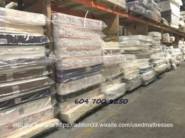 ⚜️ LIGHTLY KING QUEEN DOUBLE AND SINGLE SIZE USED MATTRESSES FOR in Beds & Mattresses in Delta/Surrey/Langley