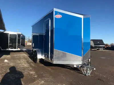 LEGACY SERIES ALL ALUMINUM FRAME 7' X 14' TANDEM AXLE CARGO W/ RAMP DOOR AND POLYCORE PANEL UPGRADE!...