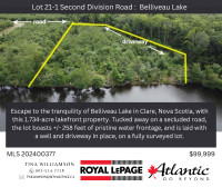 1.73Ac Vacant Land : Lake Front with Drive & Well For Sale