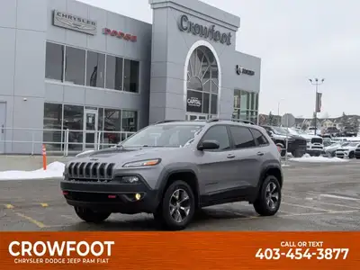 Come see this 2018 Jeep Cherokee Trailhawk Leather Plus. Its Automatic transmission and Regular Unle...