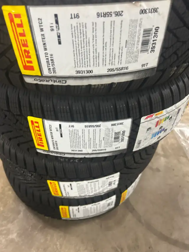 4 Brand New Pirelli Cinturato Winter 2 205/55R16 Winter Tires in Tires & Rims in Ottawa - Image 3