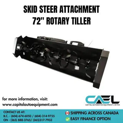 ##All kind of skid steer attachments available ## Snow Plow Angle Broom Auger Tiller Trencher Concre...