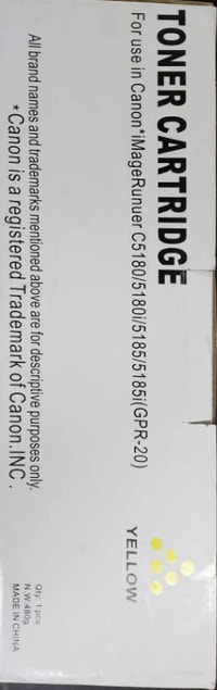 Canon GPR-20 Yellow Toner Markham / York Region Toronto (GTA) Preview