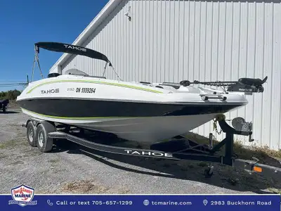 $275/biweekly with taxes down, OAC. 2017 Tahoe 2150 used bowrider boat for sale at Town & Country Ma...