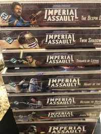 Star Wars Imperial Assault game with expansion kits and extra fi