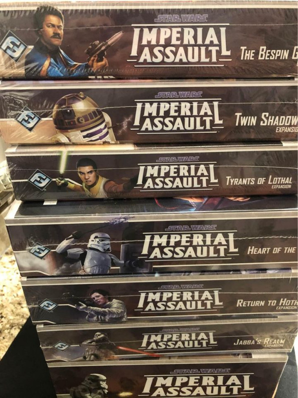 Star Wars Imperial Assault game with expansion kits and extra fi in Toys & Games in Lethbridge