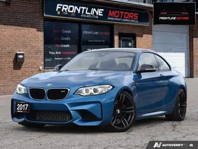 2017 BMW M2 - Accident-Free ! Long-beach-Blue Metallic on Black Leather Interior - Well Maintained!...