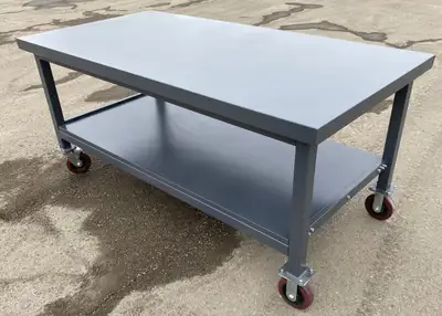 NEW STEEL ROLLING TOOL & WORKBENCH TC025M SALE $699.95 2 LAYER ALL STEEL ROLLING WORKBENCH 1100LBS C...