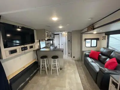 Coachmen Apex Ultra-Lite travel trailer 211RBS highlights: Full Bathroom Sofa Slide Underbed Storage...