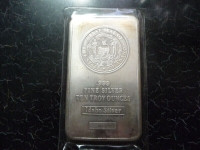 10oz .999 Silver Bar Idaho Mint Great Seal of the State of Idaho