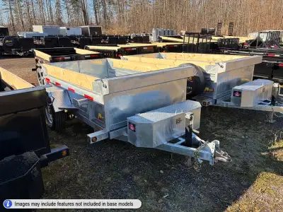 Miska Galvanized 2.5 Ton Scissor Lift Single Axle Dump Trailers - custom build yours starting at jus...
