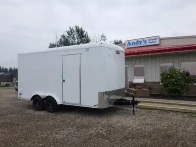 Welcome to Andy's Truck Sales. 2027 FOREST RIVER, CARGO MATE BLAZER EDITION 8' X 16' UTILITY TRAILER...