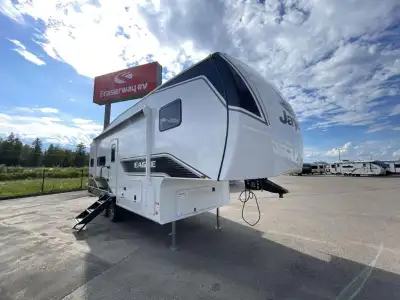 Jayco Eagle SLE fifth wheel 24MLE highlights: Tri-Fold Sofa Slide Queen Bed 30in.in. x 36in.in. Show...