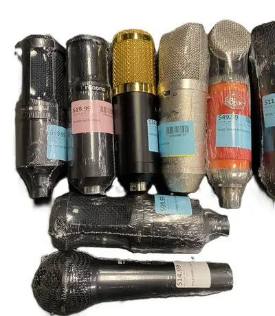 Studio & Dynamic Microphones – Tested & Working Good Condition, View more