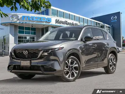 Introducing the 2026 Mazda CX-5 GS AWD, a new SUV in a sophisticated gray finish, designed to delive...