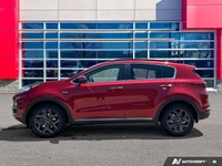 Clean Carfax, One owner, Super Low Kilometers, Beautiful Hyper Red 2021 Kia Sportage EX AWD, 6-Speed... (image 1)