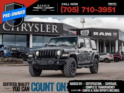 Welcome to Barrie Dodge Chrysler Jeep. CARFAX Canada No Reported Accidents This vehicle is certified...