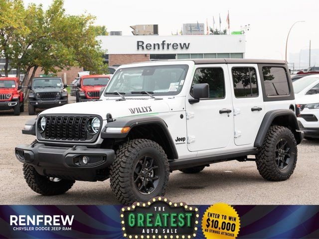2025 Jeep Wrangler Willys 4 Door 4x4, Safety Group, in Cars & Trucks in Calgary