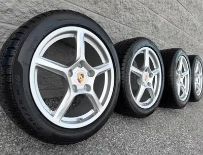 Pirelli Sottozero Winter 240 Serie II *N0 Rated* Snow Tires and original 18 inch Porsche Boxster sta...