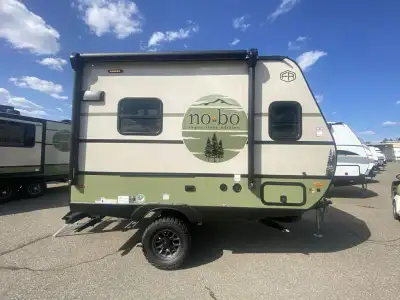 Forest River No Boundaries 18 Series travel trailer NB18.1 highlights: Queen Bed with Dinette Below...