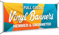 Custom Printed Vinyl Banners with Grommets. Big or small.