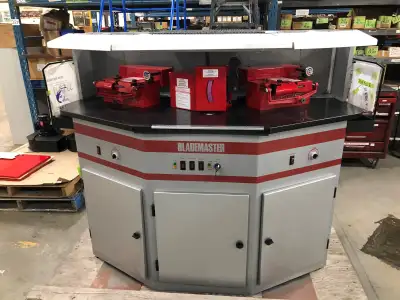 BLADEMASTER TRIPLE STATION SKATE SHARPENER - REBUILT USED, View more