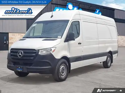 Come see this certified 2024 Mercedes-Benz Sprinter Cargo Van Hi Roof 170 WB | Diesel | Divider | an...