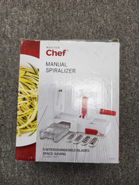 Master Chef 5pc Manual Spiralizer - BRAND NEW