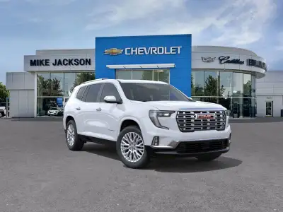 Acadia Denali AWD 2026 GMC Acadia Engine: Gas 2.5L/ L/100Km City: 12.1 L/100Km Hwy: 10.1 Safety Equi...