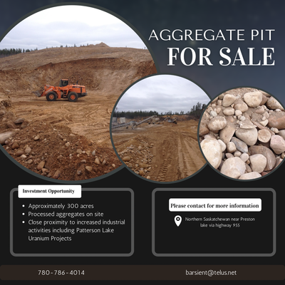 We are offering an investment opportunity in an open-pit mine featuring processed aggregates on appr...