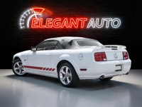 2007 Ford Mustang GT Convertible White Exterior on Red Interior and Powerful 8-Cylinder Engine. This... (image 1)