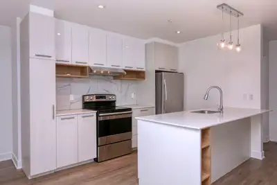 Renovated Akelius two bedroom apartment for rent. Located near Sauvé in the Ahuntsic neighborhood, M...