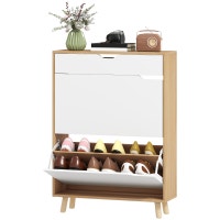 Narrow Shoe Cabinet for Entryway with 2 Flip Drawers, Top Drawer City of Toronto Toronto (GTA) Preview