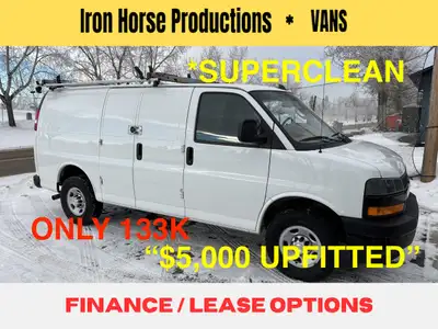 CAN FINANCE/LEASE 2021 CHEVROLET EXPRESS 2500, “$5,000 UPFITTED” LADDER RACK DIVIDER SHELVING, Super...