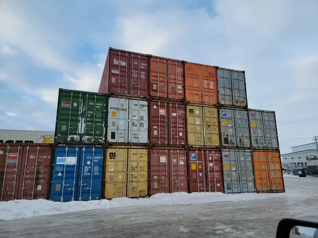 Extra Wide doors 13ft x 2 / New 40' Shipping Container for Sale in Storage Containers in Winnipeg - Image 9