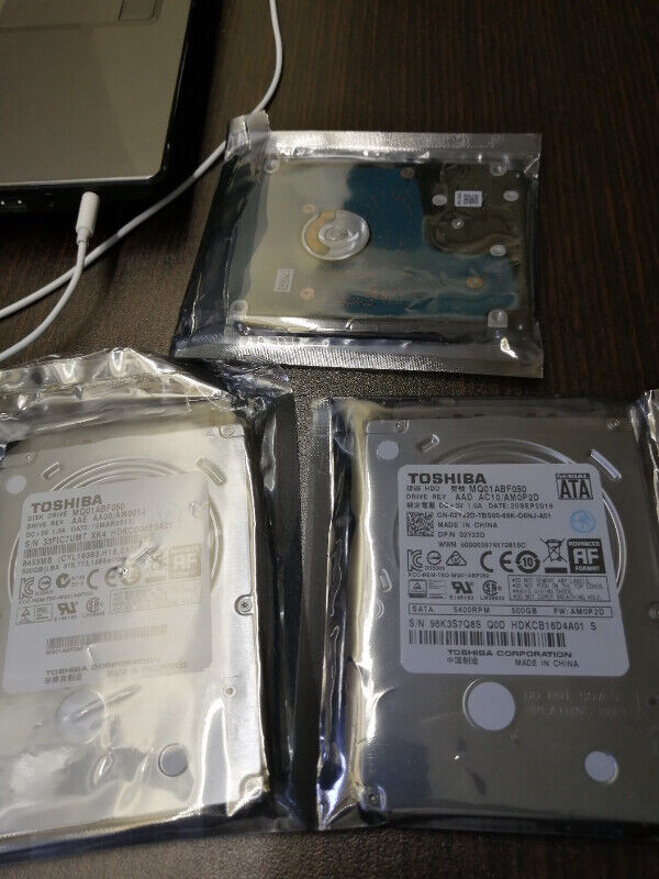 new 512GB SSD hard drive, 2.5 inch Toshiba HDD 500GB, micro SD in Laptop Accessories in City of Toronto